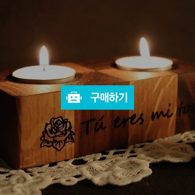 엔드그레인 2구 원목 하드우드 티라이트 캔들홀더 EN01 / moments / 디비디비 / 구매하기 / 특가할인