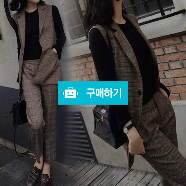 클래식 체크바지투피스 / J2 wannabe / 디비디비 / 구매하기 / 특가할인
