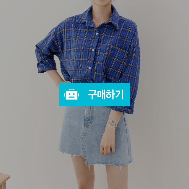 루즈핏 체크 셔츠 가을 코튼 남방 / 아임모던님의 스토어 / 디비디비 / 구매하기 / 특가할인