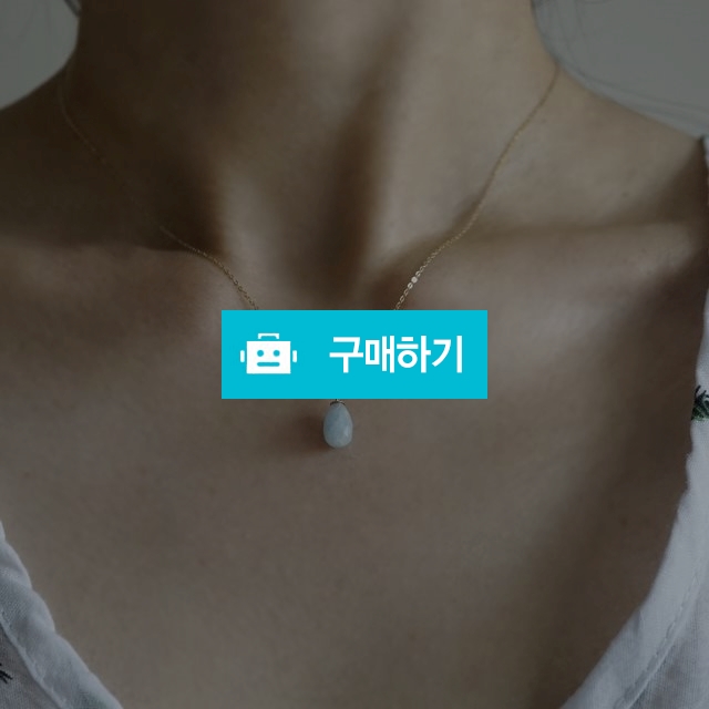 14k 밀키 아쿠아마린 목걸이 / 손수메이크 / 디비디비 / 구매하기 / 특가할인