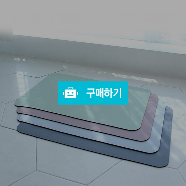 디씨네트워크 빨아쓰는 무지 규조토 발매트 욕실 주방 싱크대 매트 M 미끄럼방지화장실발판발닦개 / 코디스토어 / 디비디비 / 구매하기 / 특가할인