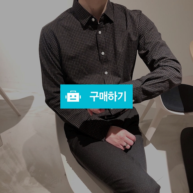 남성 잔 체크 긴팔 블랙 간절기 셔츠 / 애프터제이님의 스토어 / 디비디비 / 구매하기 / 특가할인