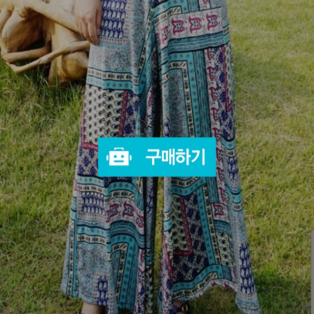 패턴 와이드 팬츠 (자체제작) / 라비융 RaviYung / 디비디비 / 구매하기 / 특가할인