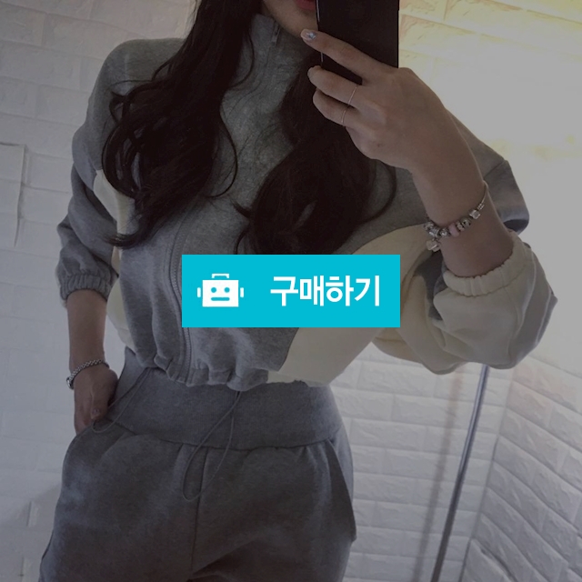 기모 조거 크롭집업 세트 / 메이앤린 / 디비디비 / 구매하기 / 특가할인