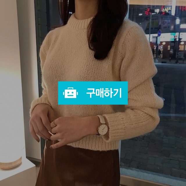 알파카 라운드 크롭 니트 / 라움하제 / 디비디비 / 구매하기 / 특가할인