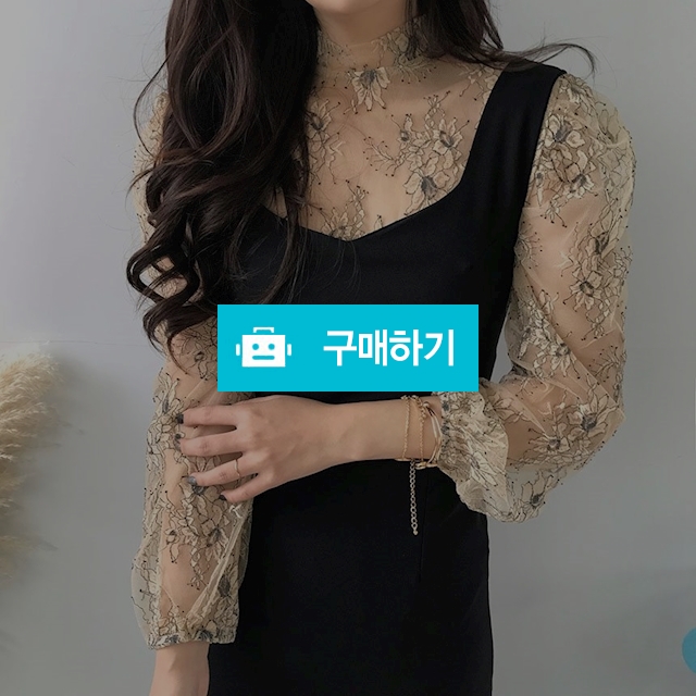 레이어드 시스루 플라워 블라우스 / choislabel님의 스토어 / 디비디비 / 구매하기 / 특가할인