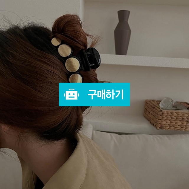 [당일출고] 2COLOR 골드문 써클 올림머리 헤어 집게핀 / 앤어바웃 / 디비디비 / 구매하기 / 특가할인