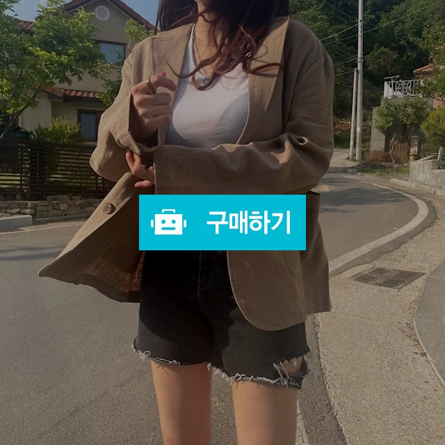 남녀공용 오버핏 싱글 린넨 자켓 / 민클로즈 / 디비디비 / 구매하기 / 특가할인
