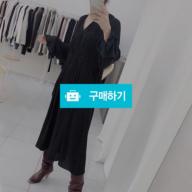 루즈핏 브이넥 주름 롱원피스 / 파르크님의 스토어 / 디비디비 / 구매하기 / 특가할인