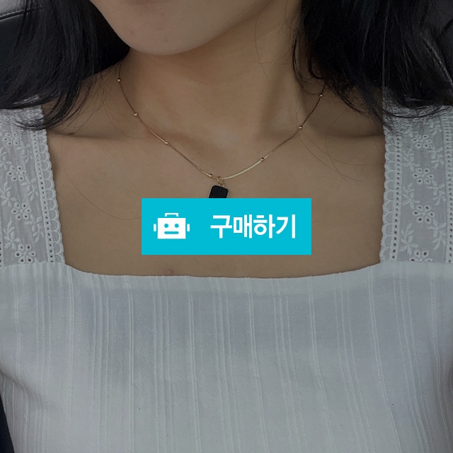 블랙 스퀘어 골드 포인트 네크리스 목걸이 / 크르디 / 디비디비 / 구매하기 / 특가할인