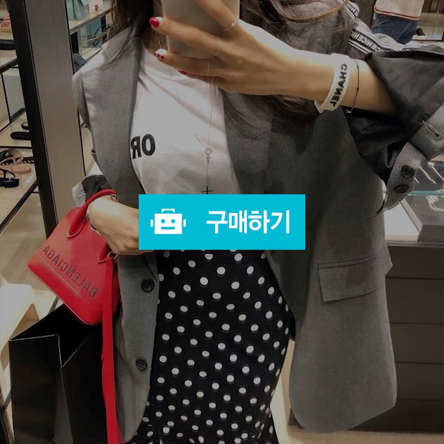 사이드 레터링 그레이 미디움 기장 자켓 / 아낌없이줄게님의 스토어 / 디비디비 / 구매하기 / 특가할인