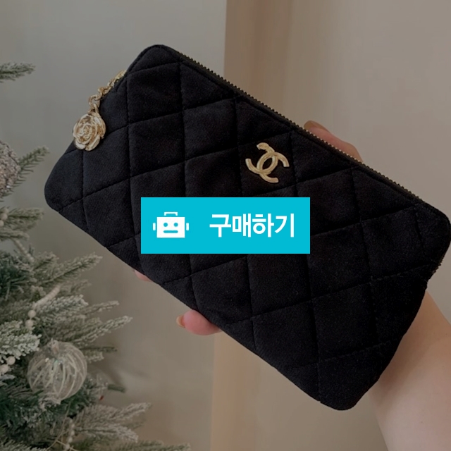 샤넬 노벨티 까멜리아 벨벳 클러치 장지갑 / 다비샵 / 디비디비 / 구매하기 / 특가할인