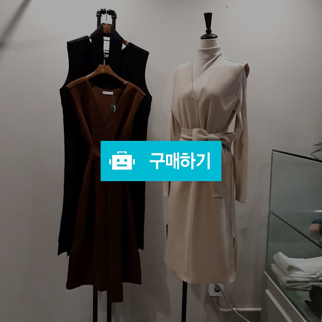 브이넥 울 스판모직 벨트 롱조끼 베스트 / 마야맘 스토어 / 디비디비 / 구매하기 / 특가할인