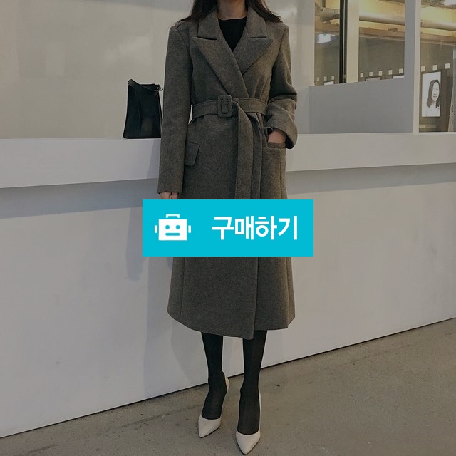 울 벨트 세련미 롱 코트 [3color] / 엣모스피어 / 디비디비 / 구매하기 / 특가할인