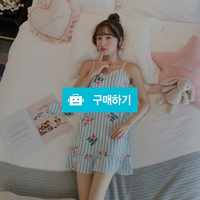 핑크팬더 원피스 잠옷 가슴패드 수면안대 / 리봉샵 / 디비디비 / 구매하기 / 특가할인