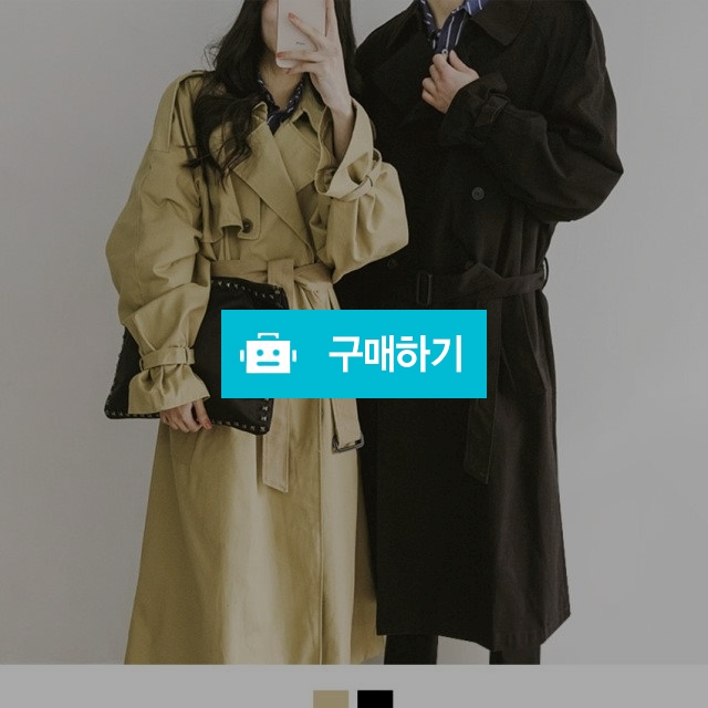  남녀 오버핏 더블 로브 트렌치코트 / hcu9614님의 스토어 / 디비디비 / 구매하기 / 특가할인