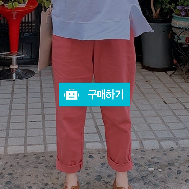 보이핏 롤업 코튼 밴딩 팬츠 / 제이렌느님의 스토어 / 디비디비 / 구매하기 / 특가할인