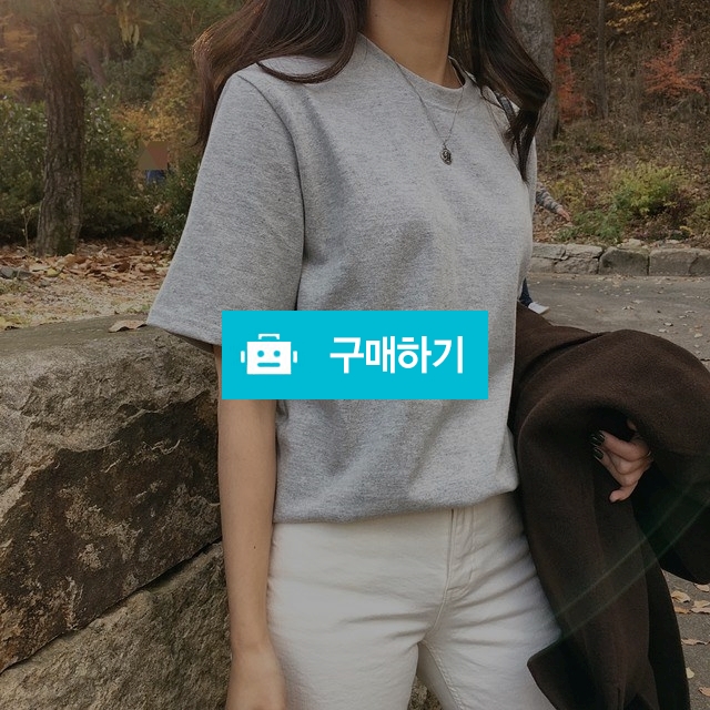 데일리 겉기모 피치 라운드 반팔티 [4color] / 엣모스피어 / 디비디비 / 구매하기 / 특가할인