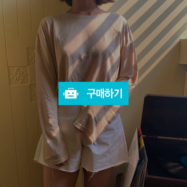 루즈핏 보트넥 무지 긴팔 티셔츠 / 숨띵 / 디비디비 / 구매하기 / 특가할인