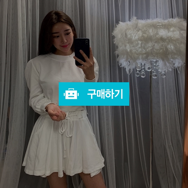 크롭 맨투맨 밴딩 치마바지 투피스세트 / 비앙카님의 스토어 / 디비디비 / 구매하기 / 특가할인