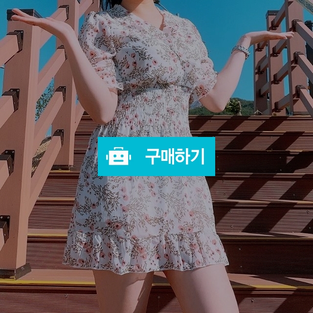 플라워 쉬폰 프릴 미니원피스 / 순수야 / 디비디비 / 구매하기 / 특가할인