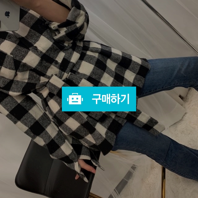 오버핏 체크 로브 남방 셔츠 / 비앙카님의 스토어 / 디비디비 / 구매하기 / 특가할인