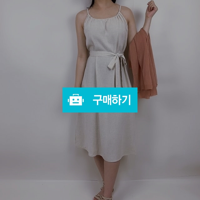 코튼 스트랩 뷔스티에 트임 롱원피스 / 순수야 / 디비디비 / 구매하기 / 특가할인