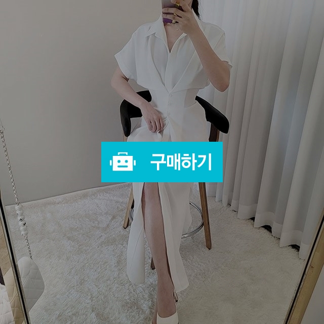 투웨이 구김없는 허리잘록 30대 여름 트임 롱 셔츠 드레스 민트색 원피스 2부 고급스러운 / 비컴 / 디비디비 / 구매하기 / 특가할인