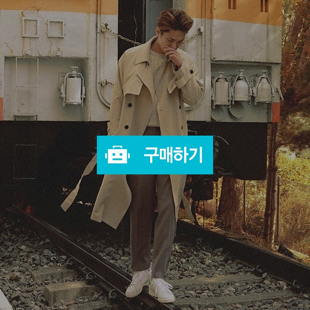 남자 가을 캐주얼 미니멀 트렌치 오버핏 베이직 더블 코트 / 산타마르크님의 스토어 / 디비디비 / 구매하기 / 특가할인