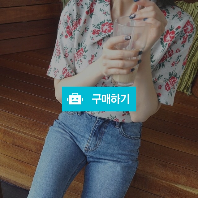 플라워 카라 반팔 니트 / 기다리다for / 디비디비 / 구매하기 / 특가할인