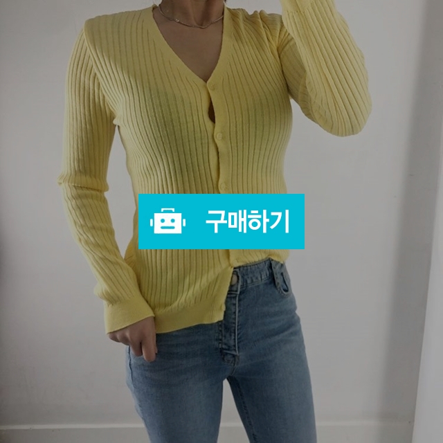 파스텔 골지 브이넥 니트 티셔츠 가디건 5color / 비쥬비님의 스토어 / 디비디비 / 구매하기 / 특가할인