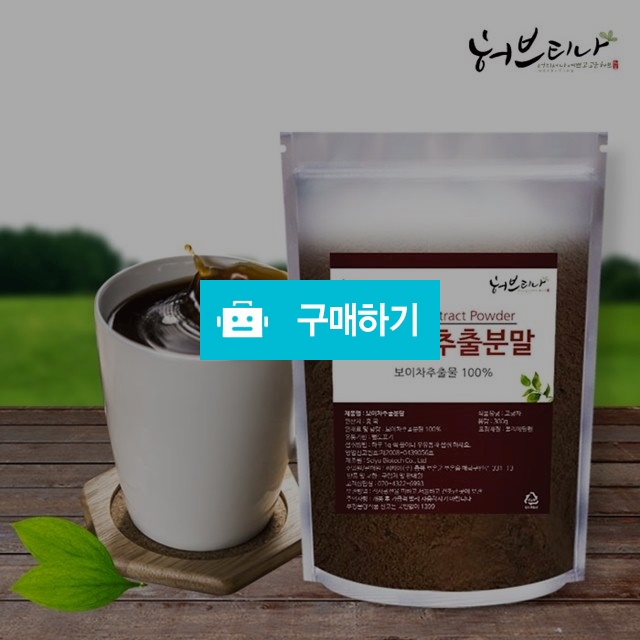 보이차 추출 분말 가루 300g / 허브티나님의 스토어 / 디비디비 / 구매하기 / 특가할인