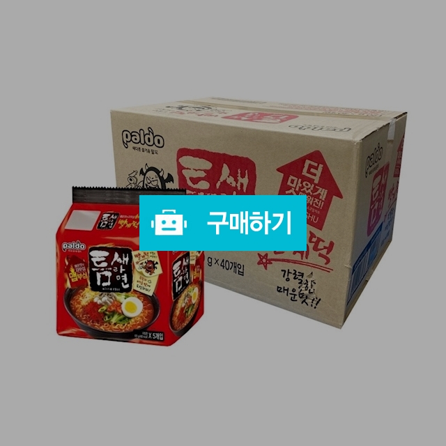 팔도 틈새라면 빨계떡120g(5개입)X8번들(1박스) / 온라인대장님의 스토어 / 디비디비 / 구매하기 / 특가할인