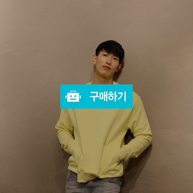 남녀공용 주머니 포켓 맨투맨 라임/그린  / oz네 / 디비디비 / 구매하기 / 특가할인