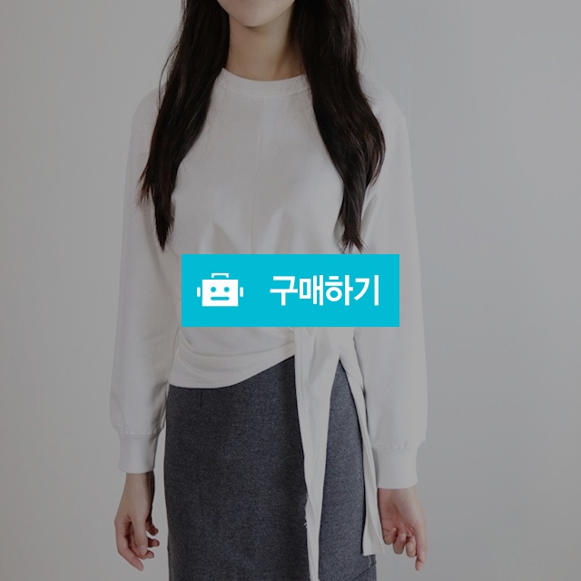 라운드넥 끈묶음 맨투맨 / 율아샵 / 디비디비 / 구매하기 / 특가할인