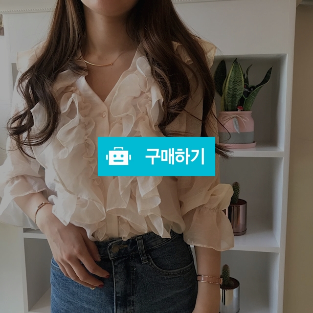 프릴시스루블라우스 / 얌225님의 스토어 / 디비디비 / 구매하기 / 특가할인