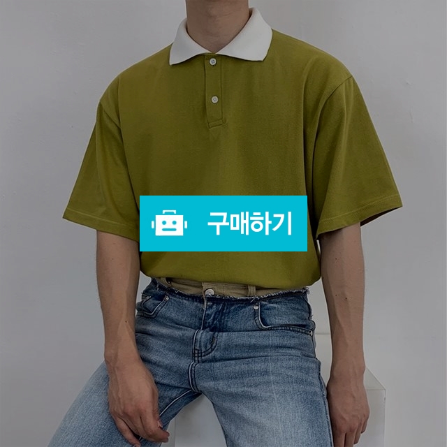 오버핏 배색 PK 카라 반팔 티셔츠 / 엠더블유님의 스토어 / 디비디비 / 구매하기 / 특가할인