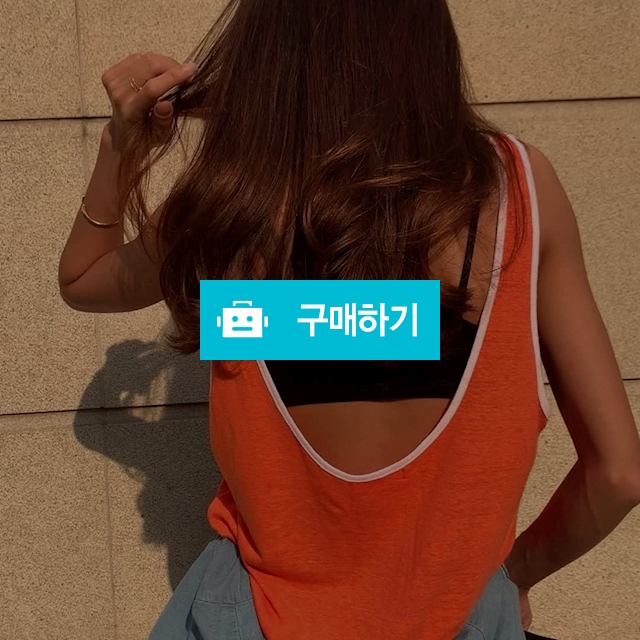 배색 라운드 비비드 나시티셔츠 / 파이브룸 / 디비디비 / 구매하기 / 특가할인