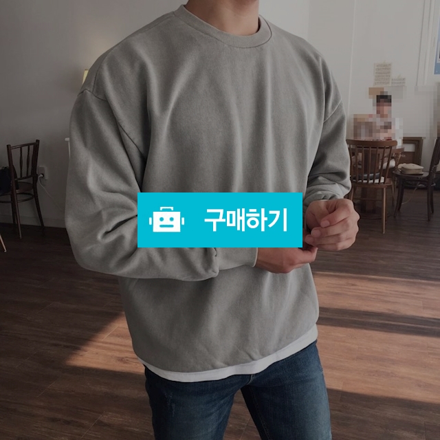 남자 무지 피그먼트 오버핏 맨투맨 티셔츠 6color / 그와그녀 / 디비디비 / 구매하기 / 특가할인