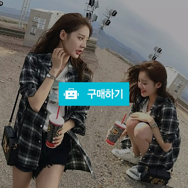 블랙 체크패턴 셔츠 / 신라상점 / 디비디비 / 구매하기 / 특가할인