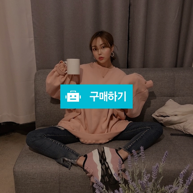 오버핏 벌룬 셔링 기모 맨투맨 / 퓨어블리님의 스토어 / 디비디비 / 구매하기 / 특가할인