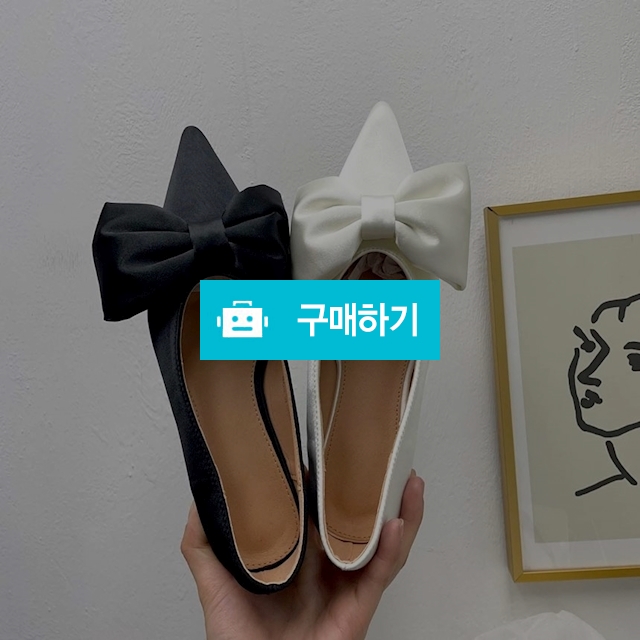 2cm 스틸레토 리본 새틴 플랫 슈즈 / melodymin 멜로디민 / 디비디비 / 구매하기 / 특가할인