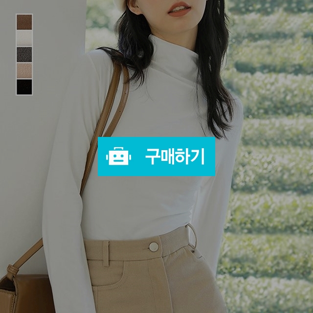 슬림핏 무지 반폴라 티셔츠 5컬러 / LIBERA / 디비디비 / 구매하기 / 특가할인