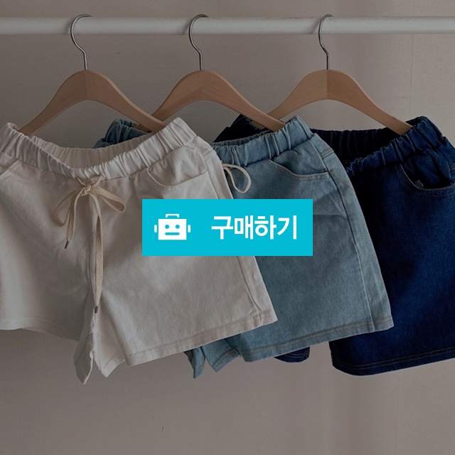 여성 반바지 밴드 고무줄밴딩 여자 4부 청반바지 면 트레이닝 하얀 흰 데님 진청 여름 / 힐링굿샵님의 스토어 / 디비디비 / 구매하기 / 특가할인