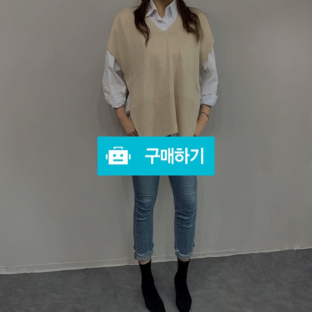 옆트임 루즈핏 박시 조끼 / 민클로즈 / 디비디비 / 구매하기 / 특가할인