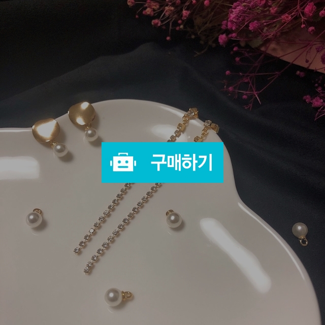 크리스탈 드롭귀걸이/진주심플귀걸이 / 별링 / 디비디비 / 구매하기 / 특가할인