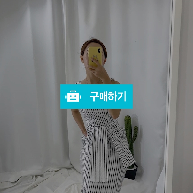 민소매 스퀘어넥 스트라이프 롱 원피스 / 비쇼님의 스토어 / 디비디비 / 구매하기 / 특가할인