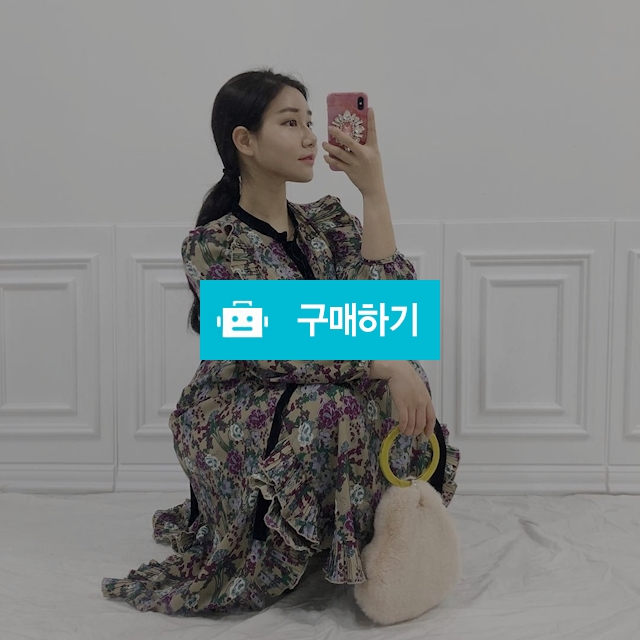 겨울 플라워 벨벳 리본 플리츠 주름 원피스 / 리움 / 디비디비 / 구매하기 / 특가할인