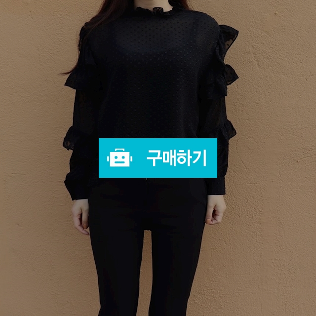 수술 레이스 프릴 시스루 블라우스 / 옹드로이님의 스토어 / 디비디비 / 구매하기 / 특가할인