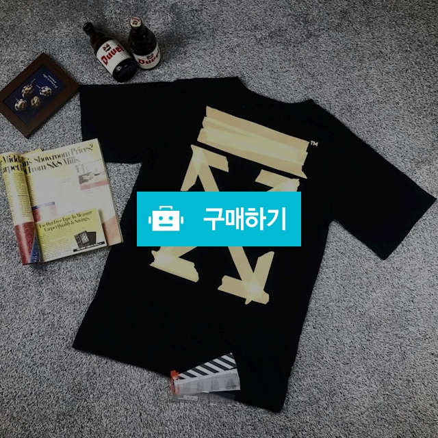오*화이트 테이프 에로우 반팔티 / 레플옴므님의 스토어 / 디비디비 / 구매하기 / 특가할인
